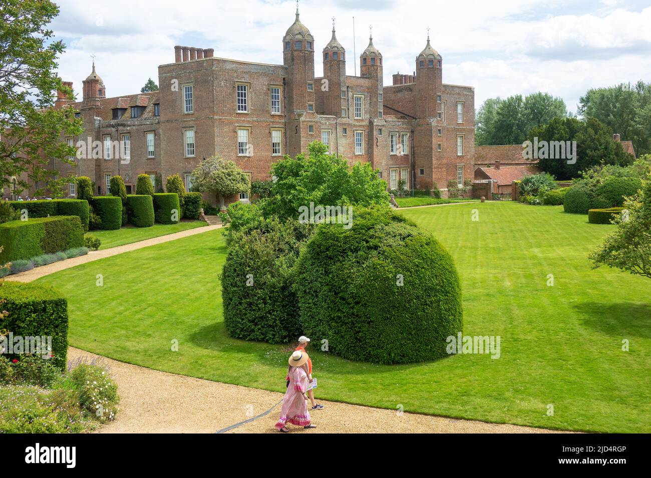 Angleterre, Suffolk, Sudbury, long Melford, salle Melford Banque D'Images