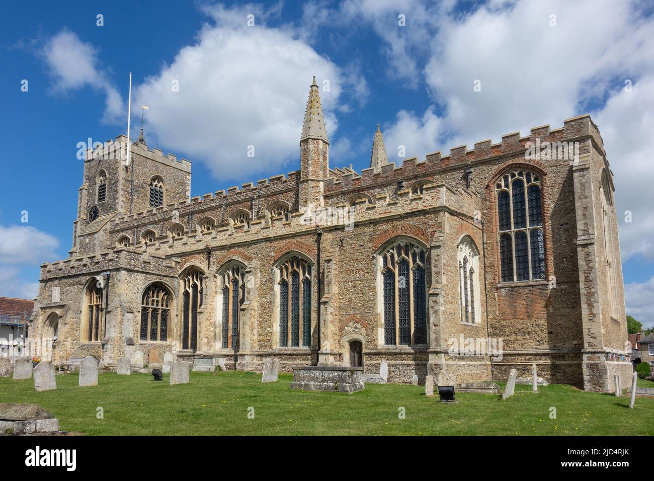 Angleterre, Suffolk, Clare, Église de la vallée de la Stour Banque D'Images