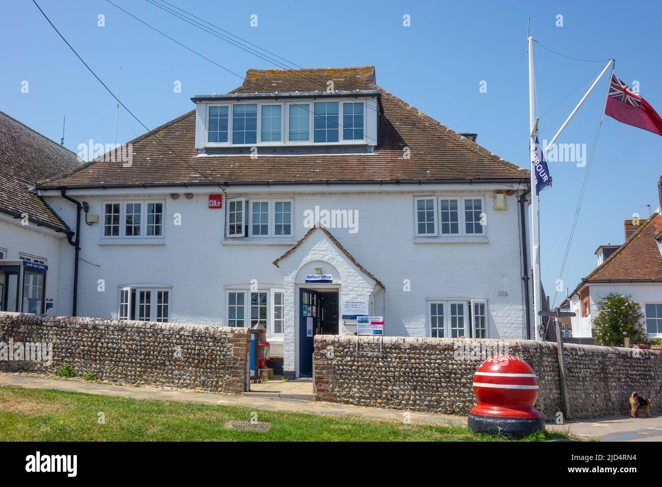 Angleterre, West Sussex, Itchenor, bureau du port Banque D'Images