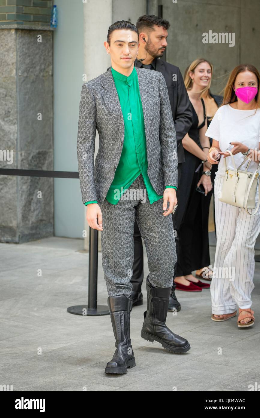 Milan, Moncalieri, Italie. 18th juin 2022. Les célébrités arrivent au salon DE mode EMPORIO ARMANI à la semaine de mode de Milan printemps 2023.photo:Michele Bravi (Credit image: © Riccardo Giordano/ZUMA Press Wire) crédit: ZUMA Press, Inc./Alay Live News Banque D'Images