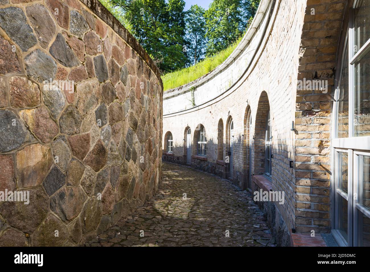 Forteresse de Boyen. Ancienne forteresse prussienne utilisée pendant la première Guerre mondiale et la Seconde Guerre mondiale. Gizycko, Pologne, 11 juin 2022 Banque D'Images