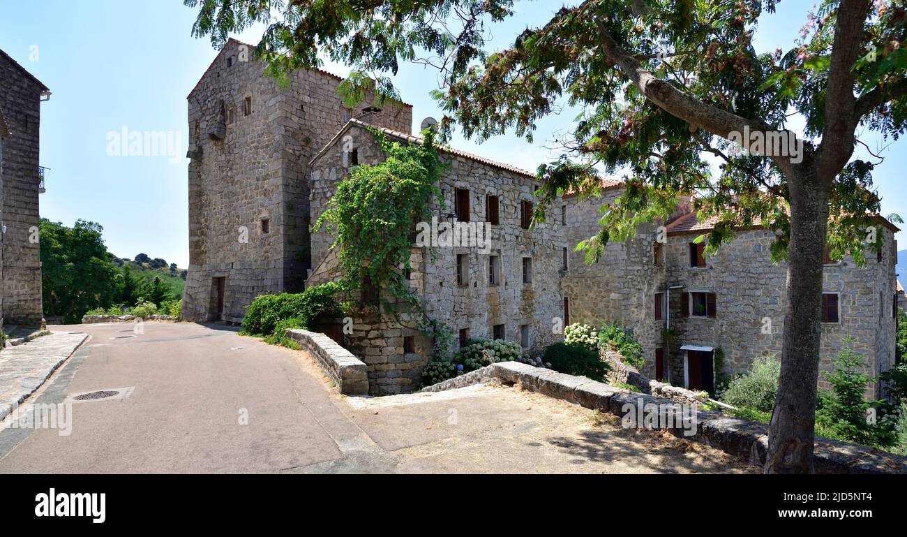 FOZZANO, CORSE, FRANCE; 10 août 2020: Fozzano est une commune française ...