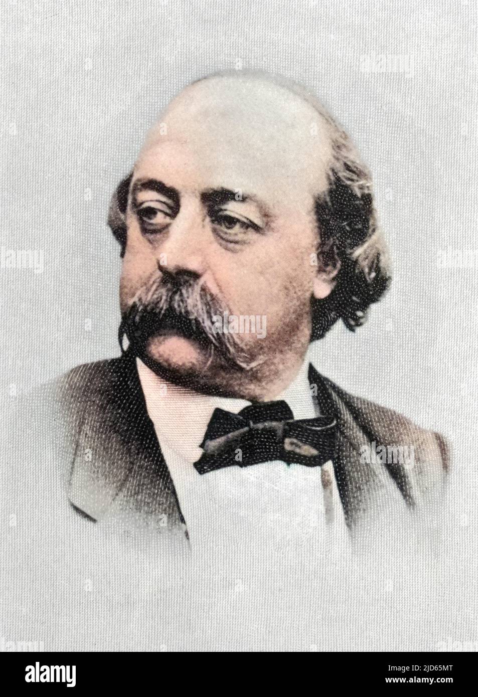 GUSTAVE FLAUBERT (1821-1880) écrivain français version colorisée de : 10002920 Banque D'Images