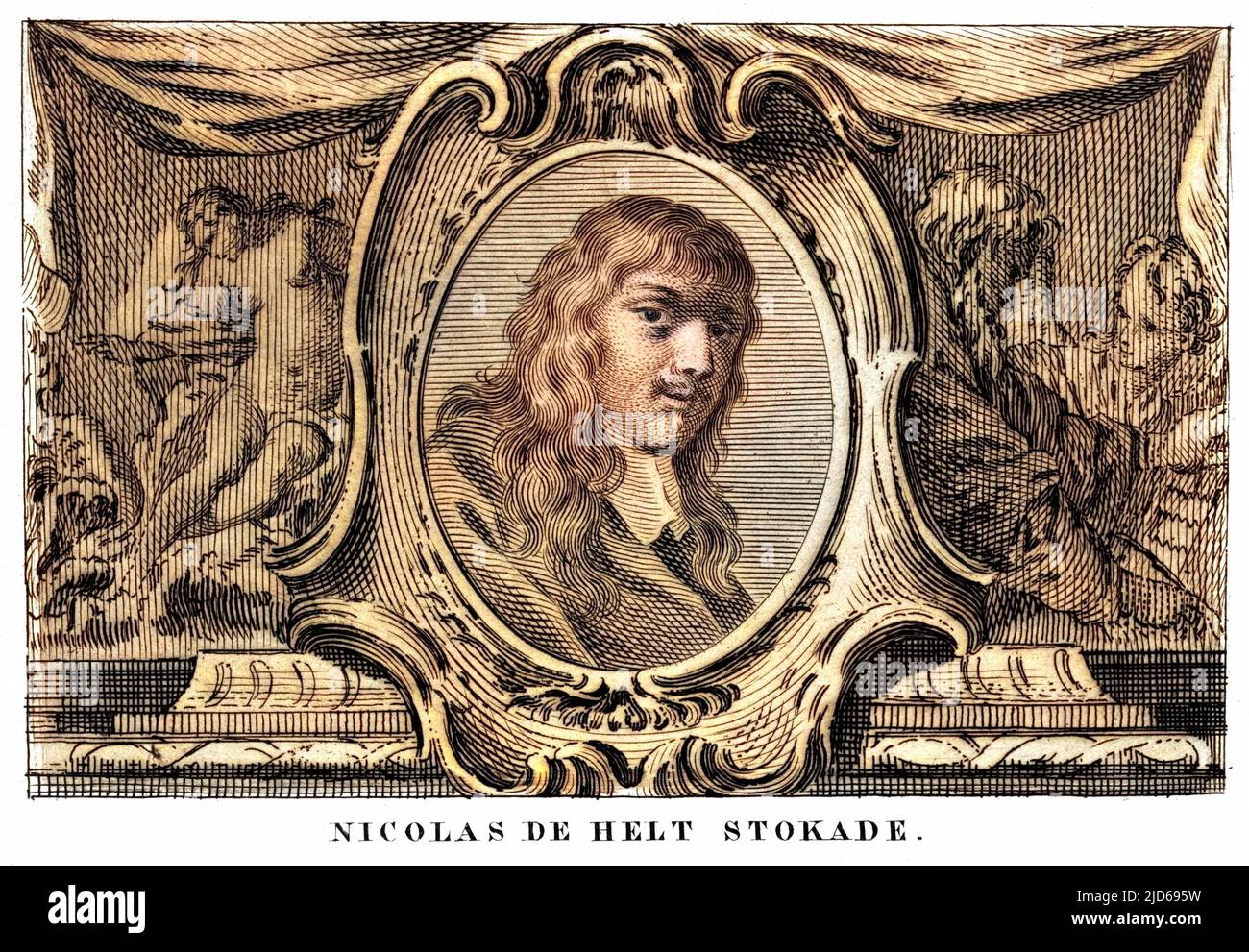 NICOLAAS VAN HELT-STOKADE artiste néerlandais version colorisée de : 10160636 Date: 1614 - 1669 Banque D'Images