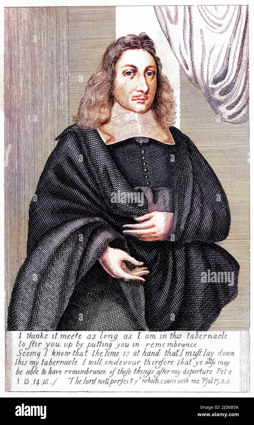 HENRY MASSINGBERD churchman, oublié par tous sauf vous et moi. Version colorisée de : 10164647 Date: 17th siècle Banque D'Images