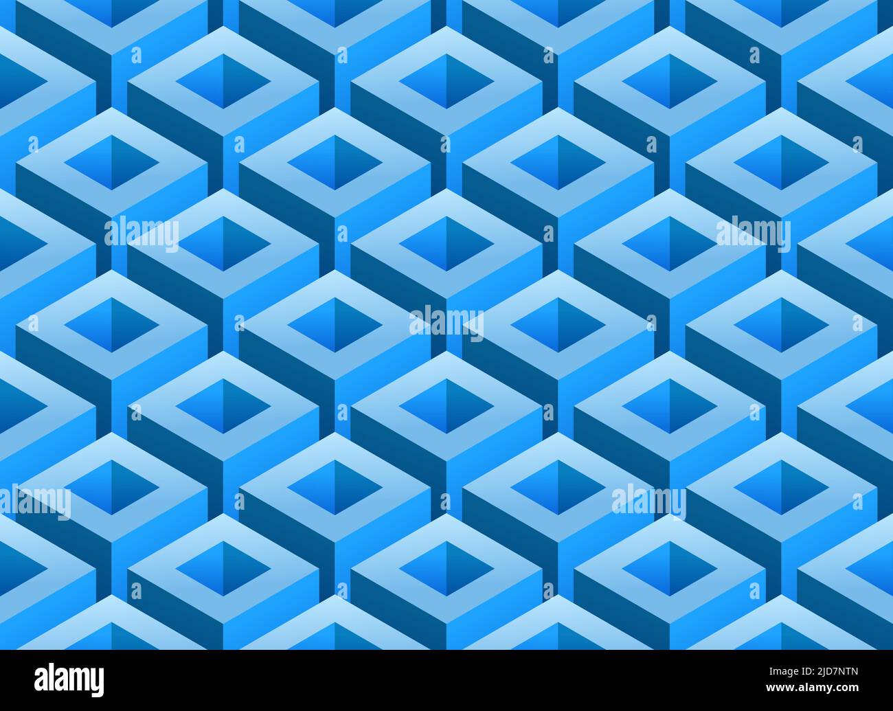 Motif sans couture avec formes géométriques bleu clair Illustration de Vecteur
