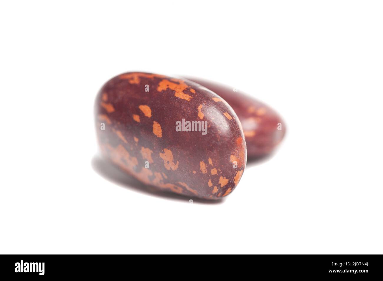 Les haricots rouge isolé sur fond blanc. Banque D'Images