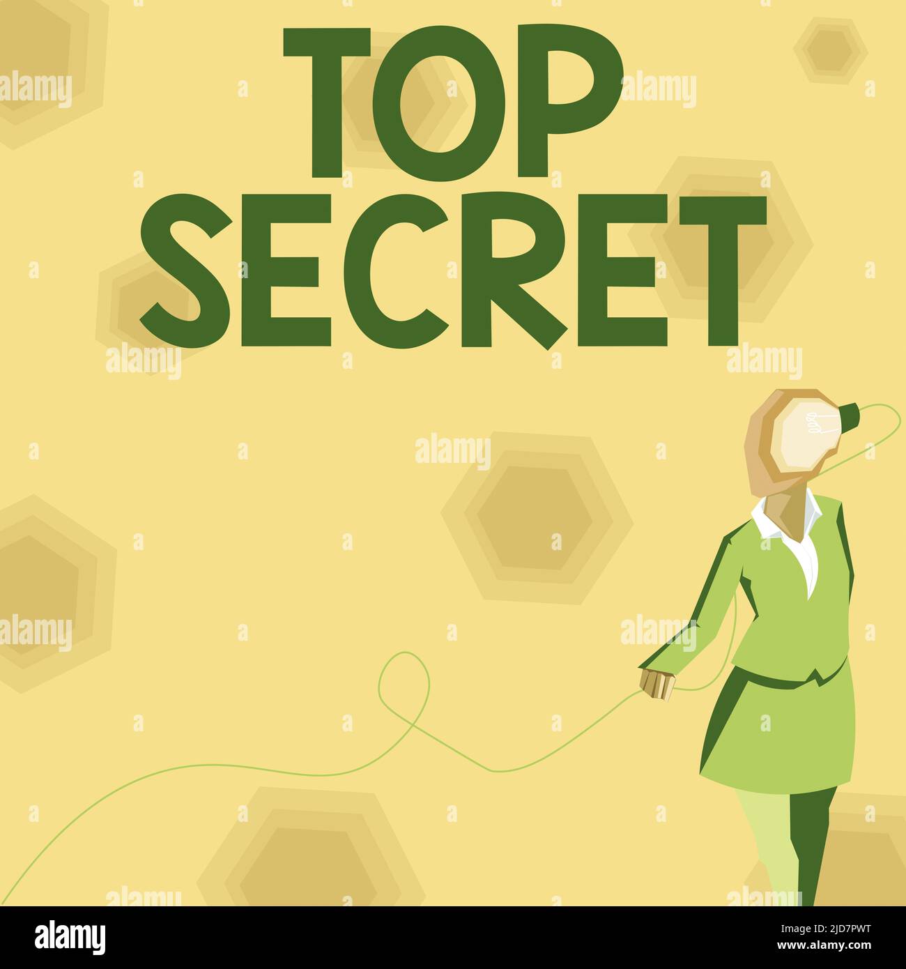 Inspiration montrant le signe Top Secret. Mot pour dire à quelqu'un des ...