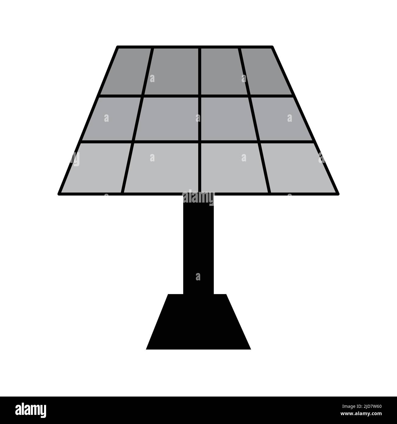 illustration de panneaux solaires, illustration vectorielle sur fond blanc Illustration de Vecteur