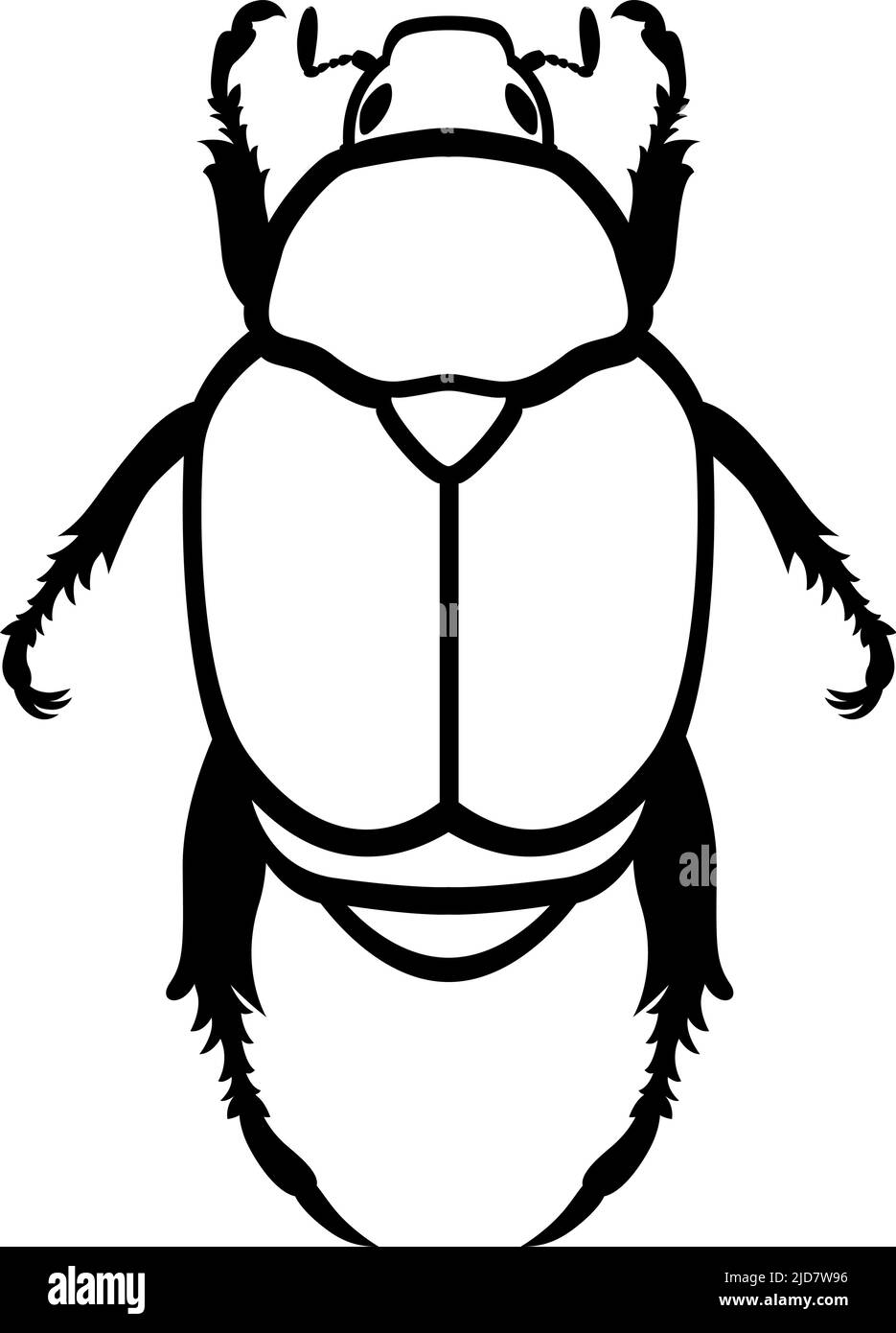 Japonais Beetle, Popillia japonica. Illustration vectorielle d'un insecte sur un fond transparent Illustration de Vecteur