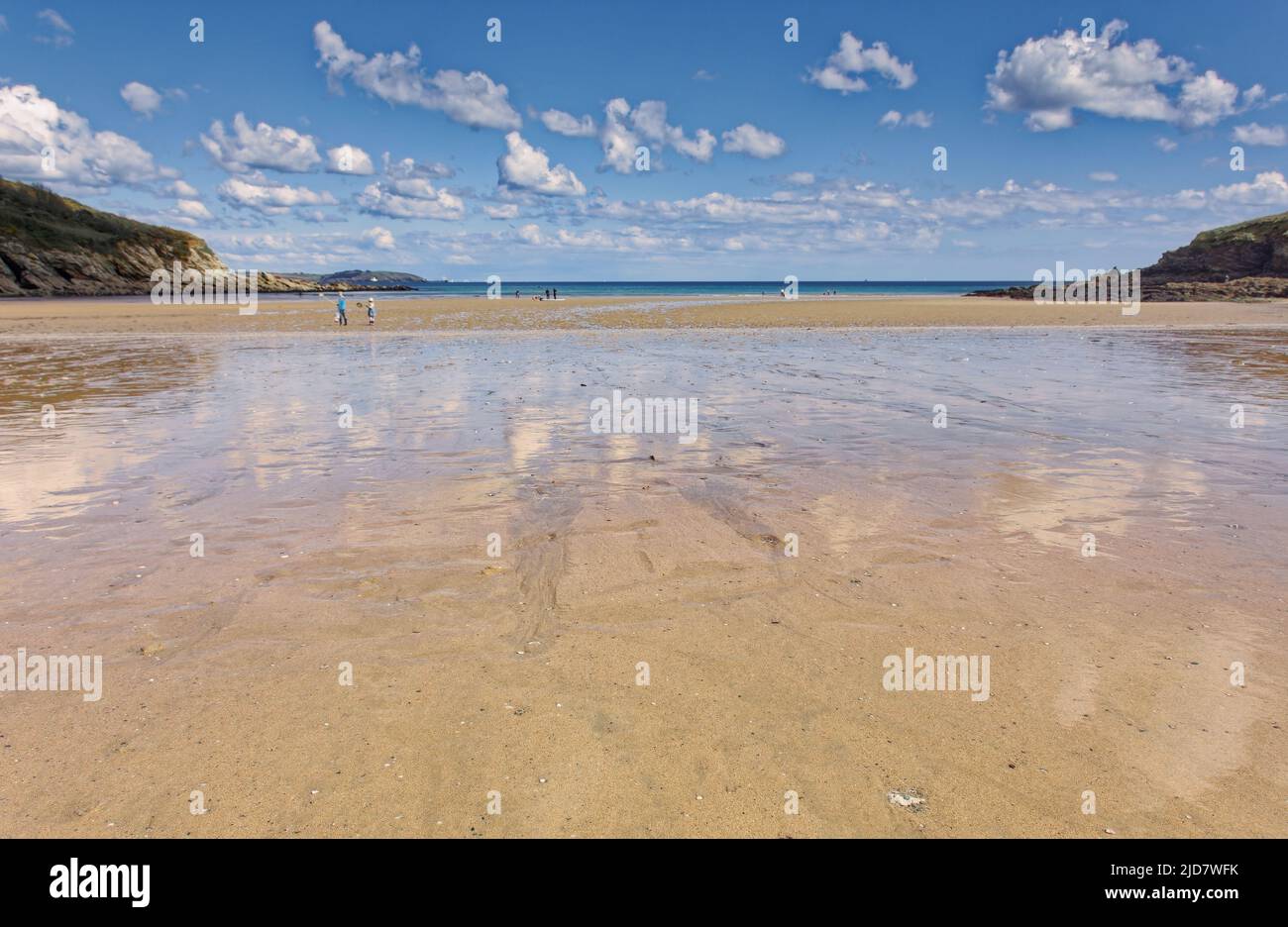 Plage de Maenporth, conrwall Banque D'Images