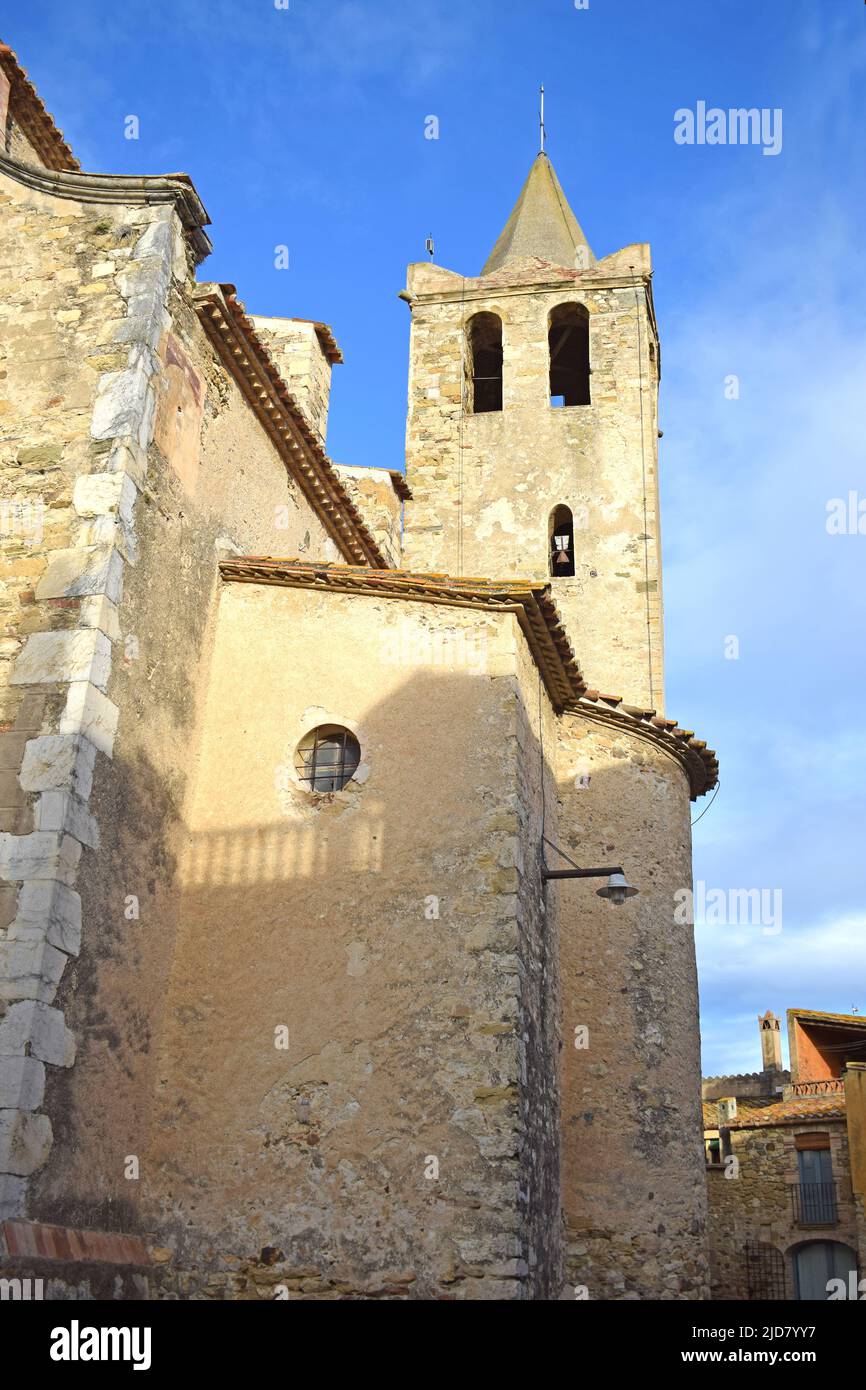 Eglise de Sant SADURni del Heura, Gérone Catalogne Espagne Banque D'Images