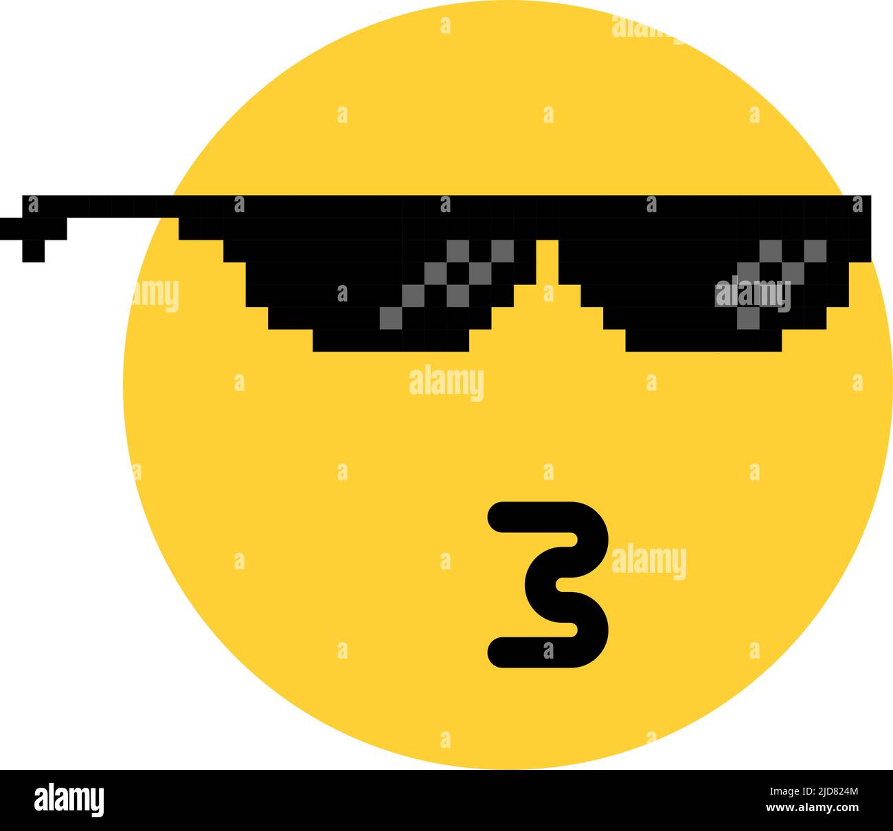 siffler autour emoji comme un patron Illustration de Vecteur