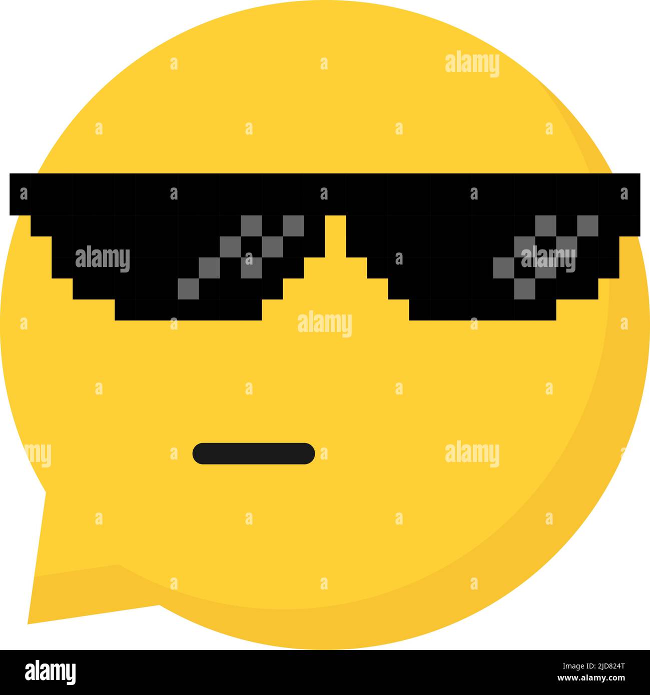 emoji bulle de parole comme un patron Illustration de Vecteur