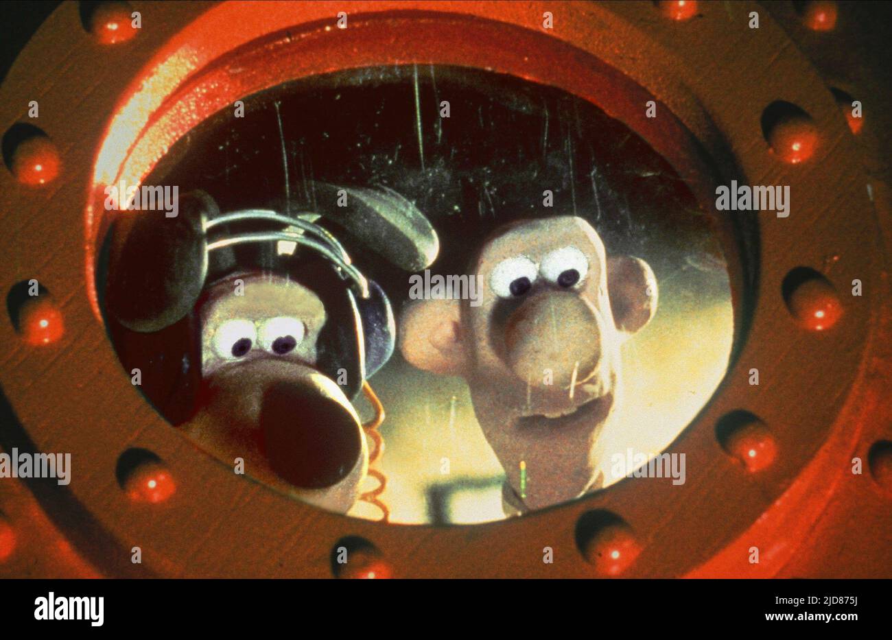 GROMIT, WALLACE, A GRAND DAY OUT, 1989, Banque D'Images