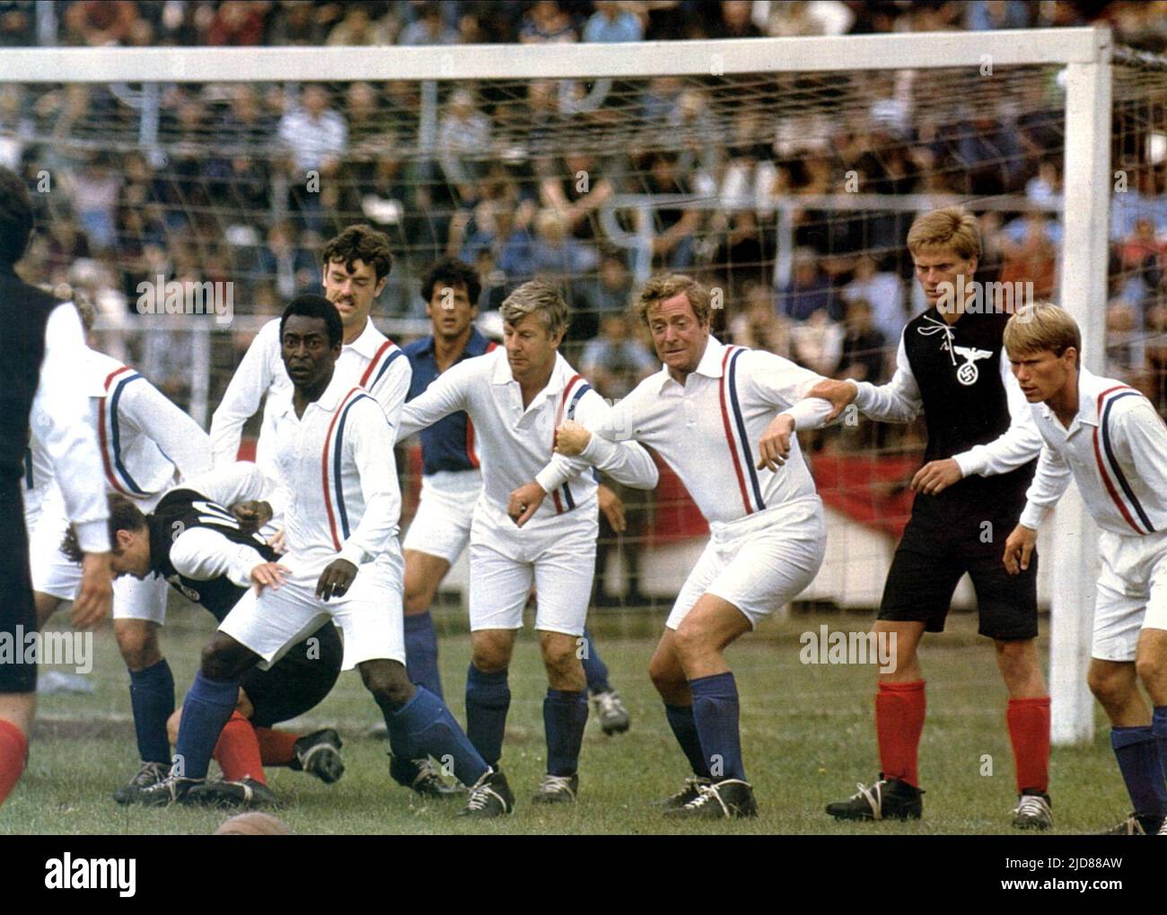 MARCHE,STALONE,PELE,PRINS,CAINE, VICTORY, 1981, Banque D'Images