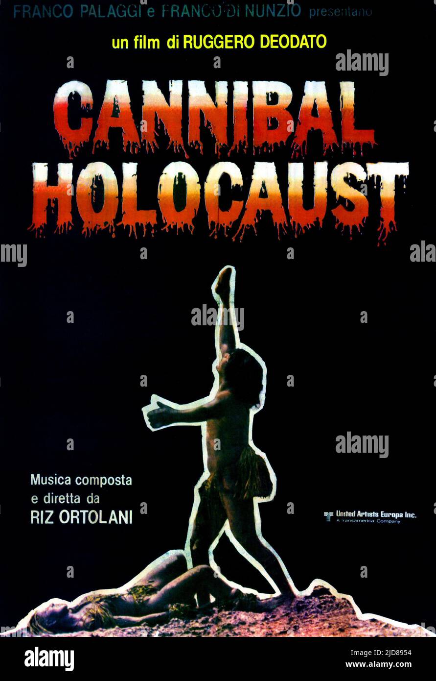 AFFICHE DE FILM, HOLOCAUSTE CANNIBALE, 1980, Banque D'Images