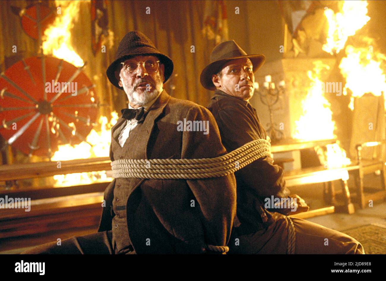 CONNERY,FORD, INDIANA JONES ET LA DERNIÈRE CROISADE, 1989, Banque D'Images