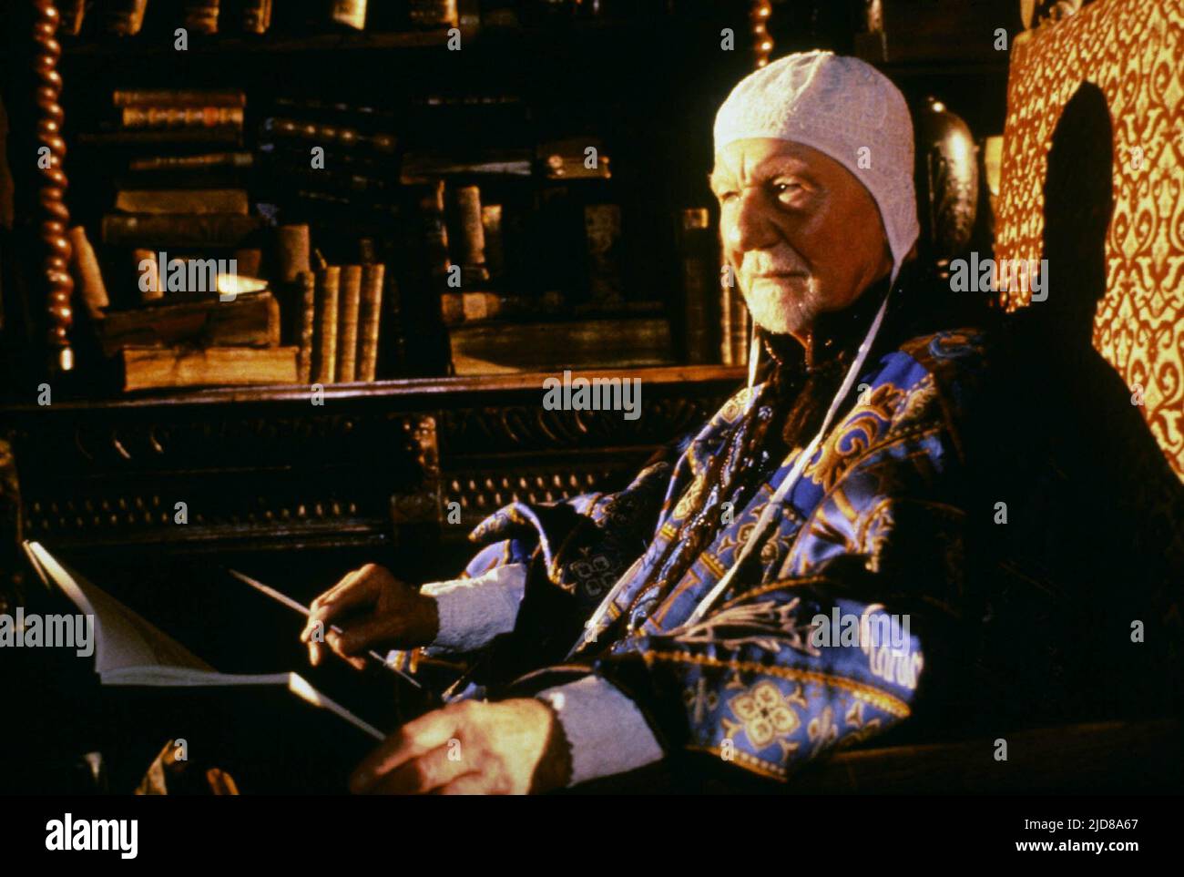 SIR JOHN GIELGUD, Prospero's Books, 1991 Banque D'Images