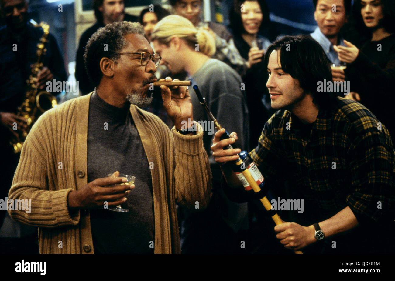 FREEMAN, REEVES, réaction en chaîne, 1996 Banque D'Images
