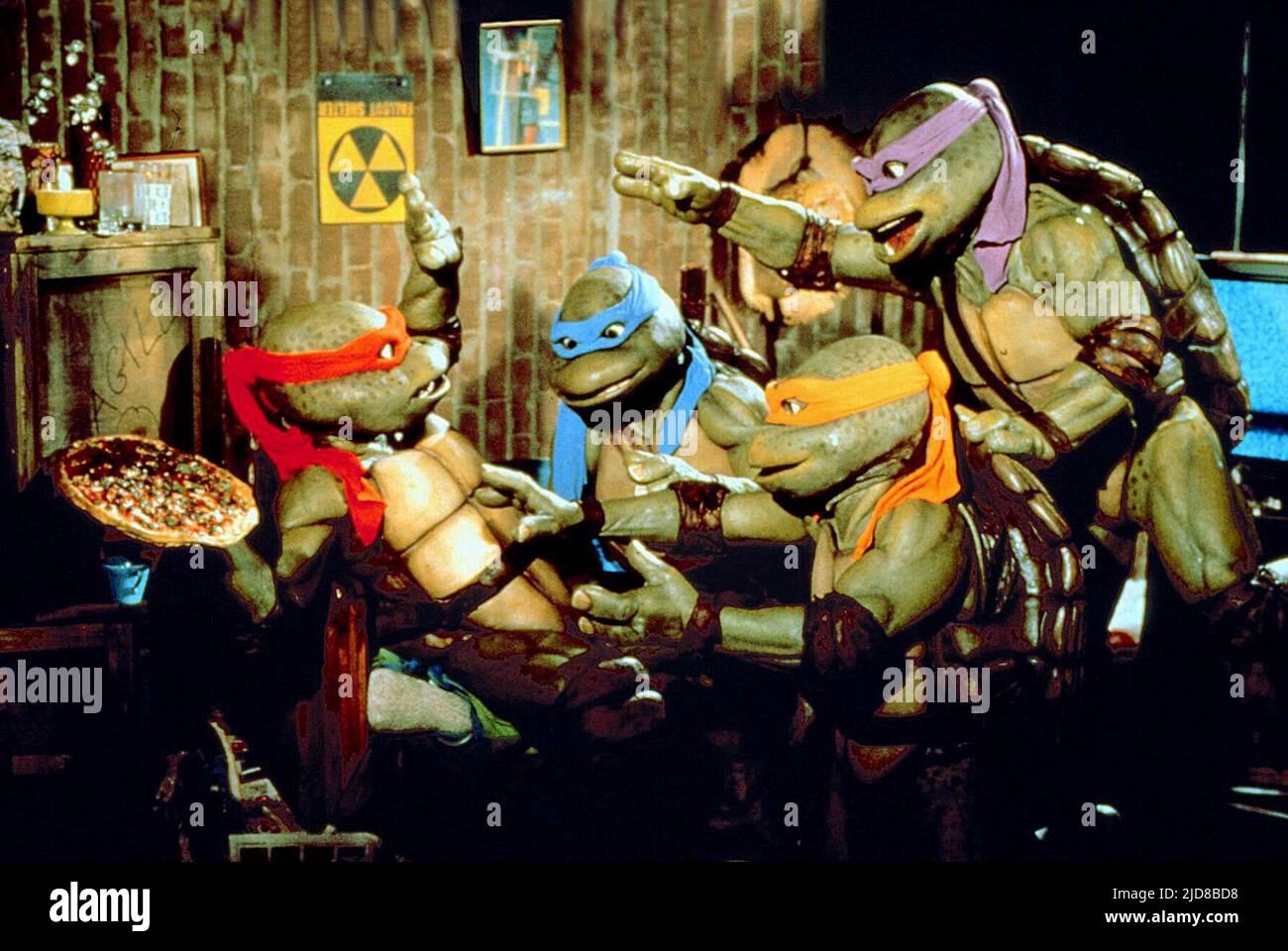 RAPHAEL, Leonardo, Michelangelo, Donatello, Teenage Mutant Ninja Turtles II : THE SECRET OF THE OOZE, 1991 Banque D'Images