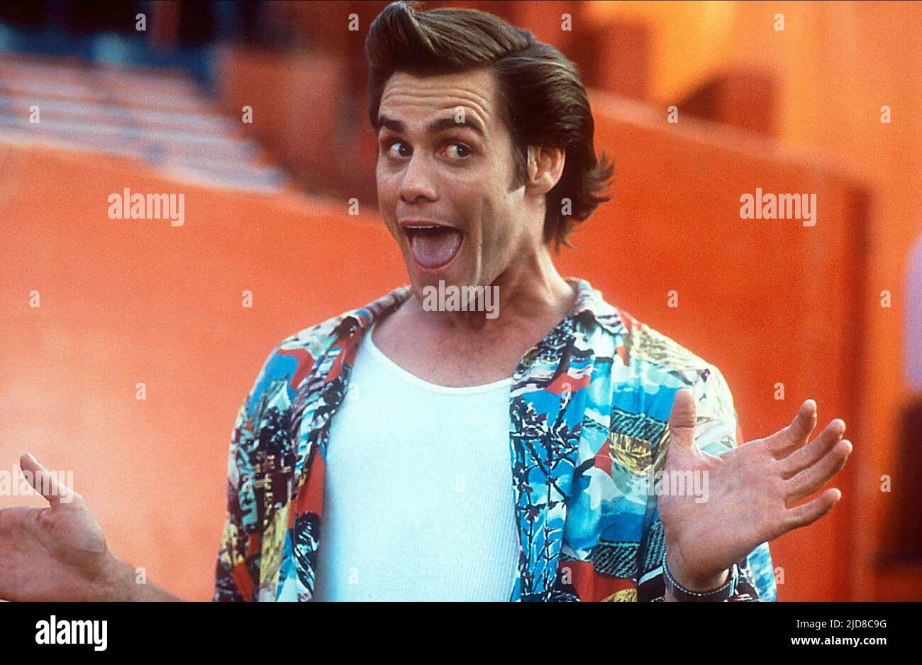 JIM CARREY, Ace Ventura : PET DETECTIVE, 1994 Banque D'Images