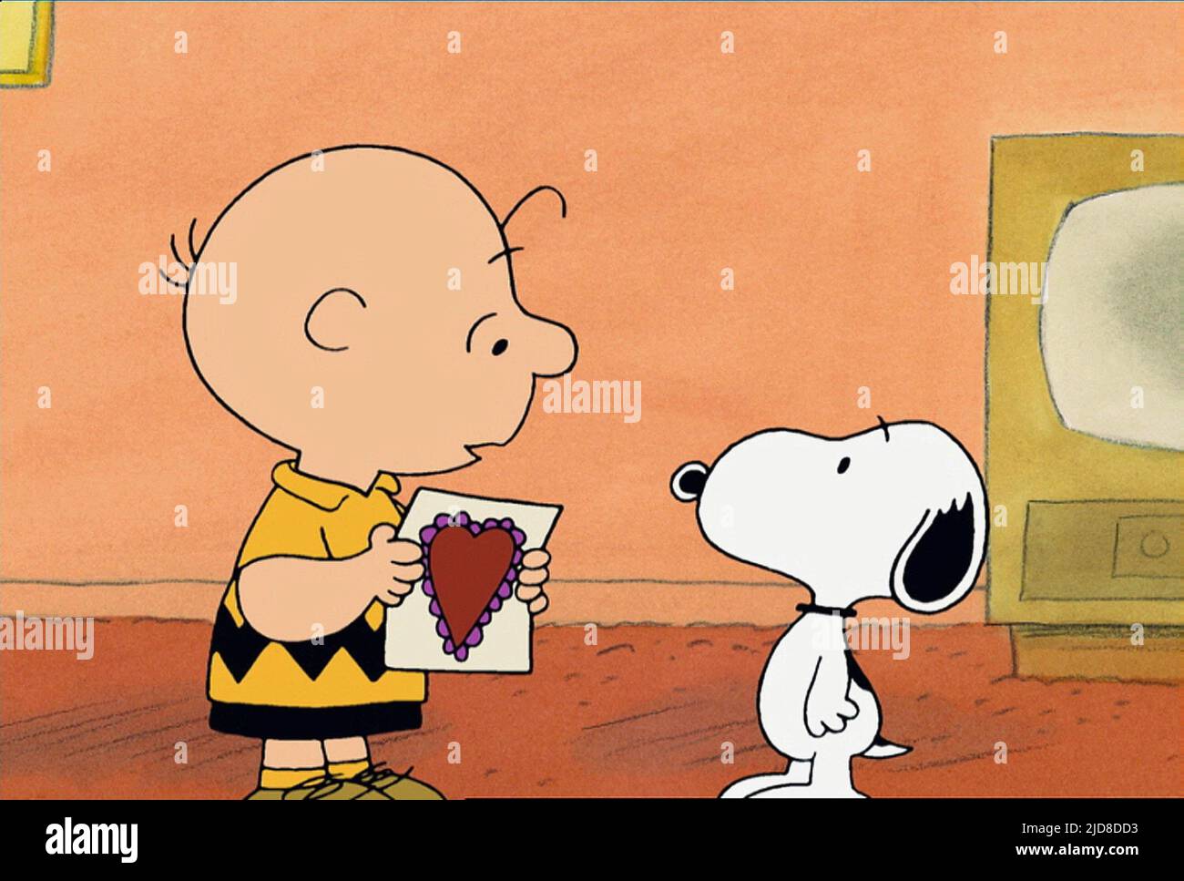MARRON, SNOOPY, UN CHARLIE BROWN VALENTINE, 2002, Banque D'Images