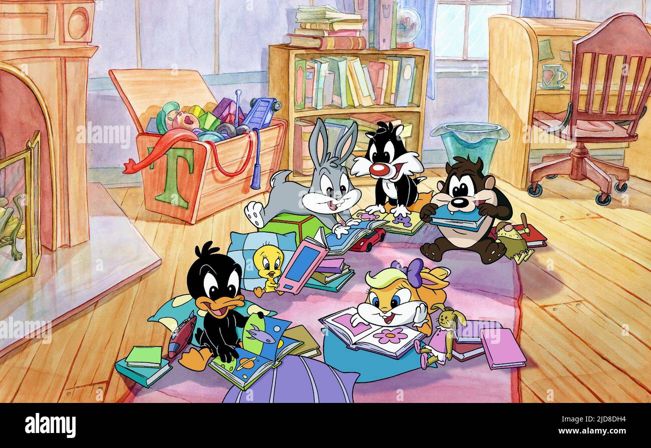 DAFFY,TWEETY,BUGS,SYLVESTER,LOLA,TAZ, BABY LOONEY AIRS, 2002, Banque D'Images