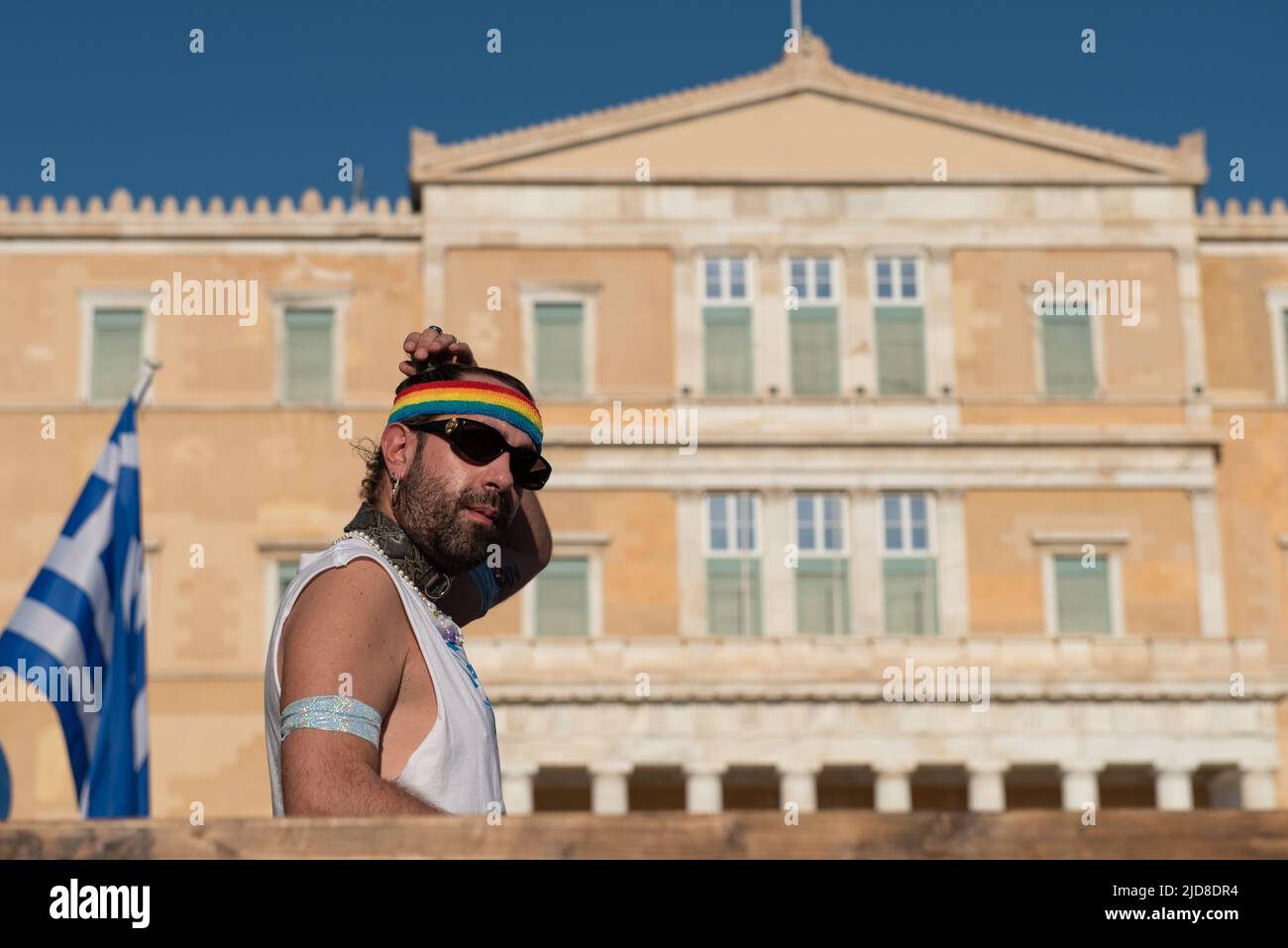 Athènes, Grèce. 18th juin 2022. Des milliers de personnes ont défilé