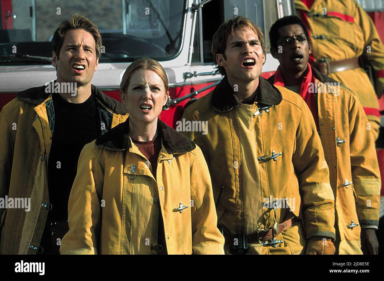 DUCHOVNY,MOORE,SCOTT,JONES, EVOLUTION, 2001, Banque D'Images