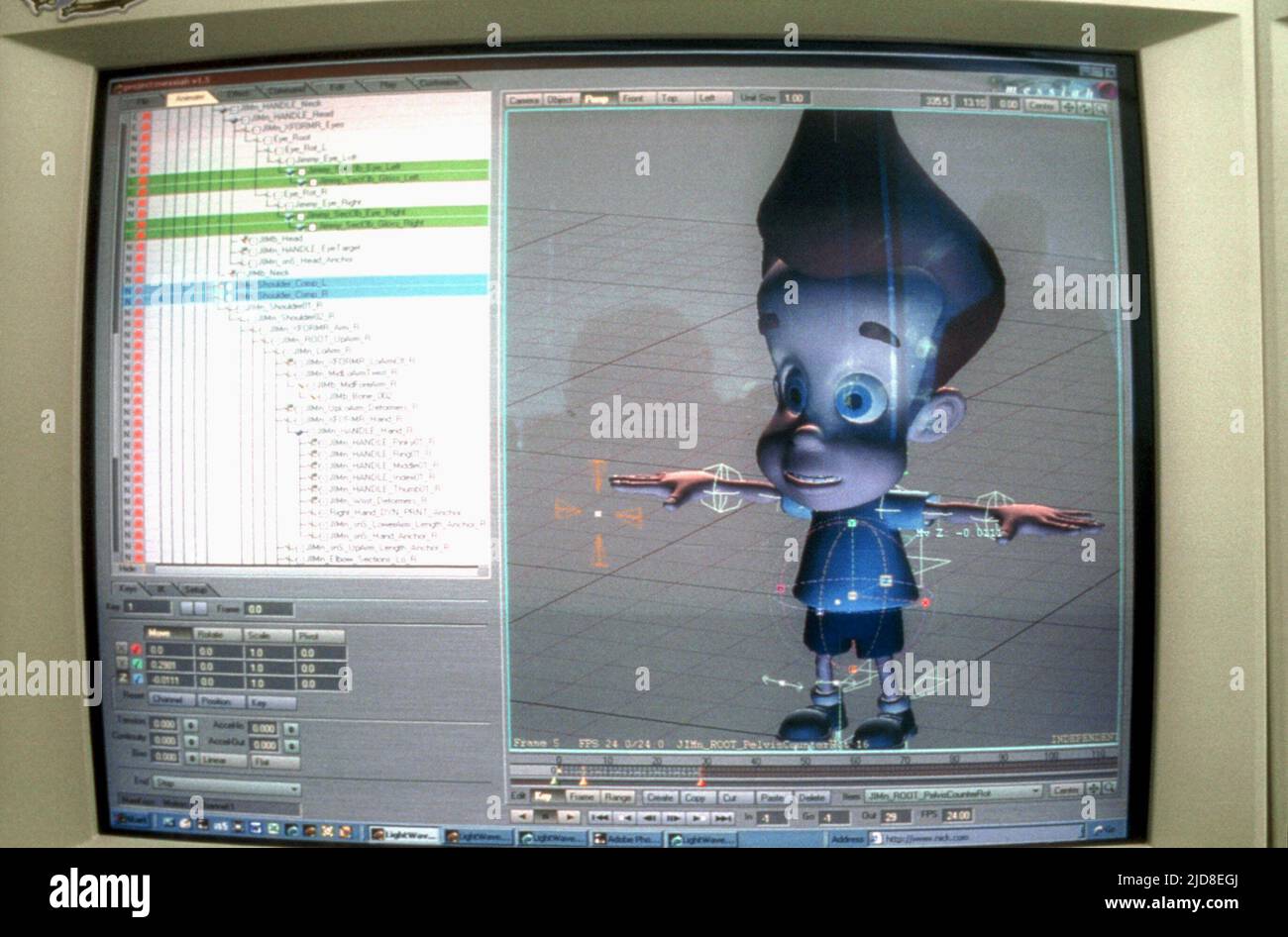 ILLUSTRATION D'ANIMATION INFORMATIQUE, JIMMY NEUTRON : BOYS GENIUS, 2001, Banque D'Images