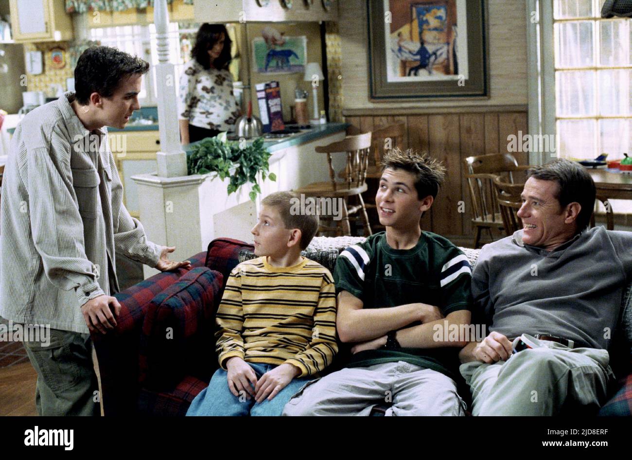 MUNIZ,KACZMAREK,SULLIVAN,BERFIELD,CRANSTON, MALCOLM AU MILIEU : SAISON 4, 2002, Banque D'Images