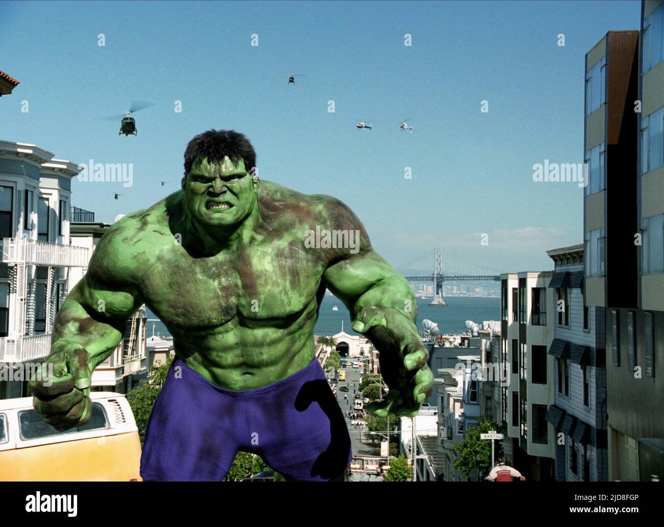 HULK À SAN FRANCISCO, THE HULK, 2003, Banque D'Images