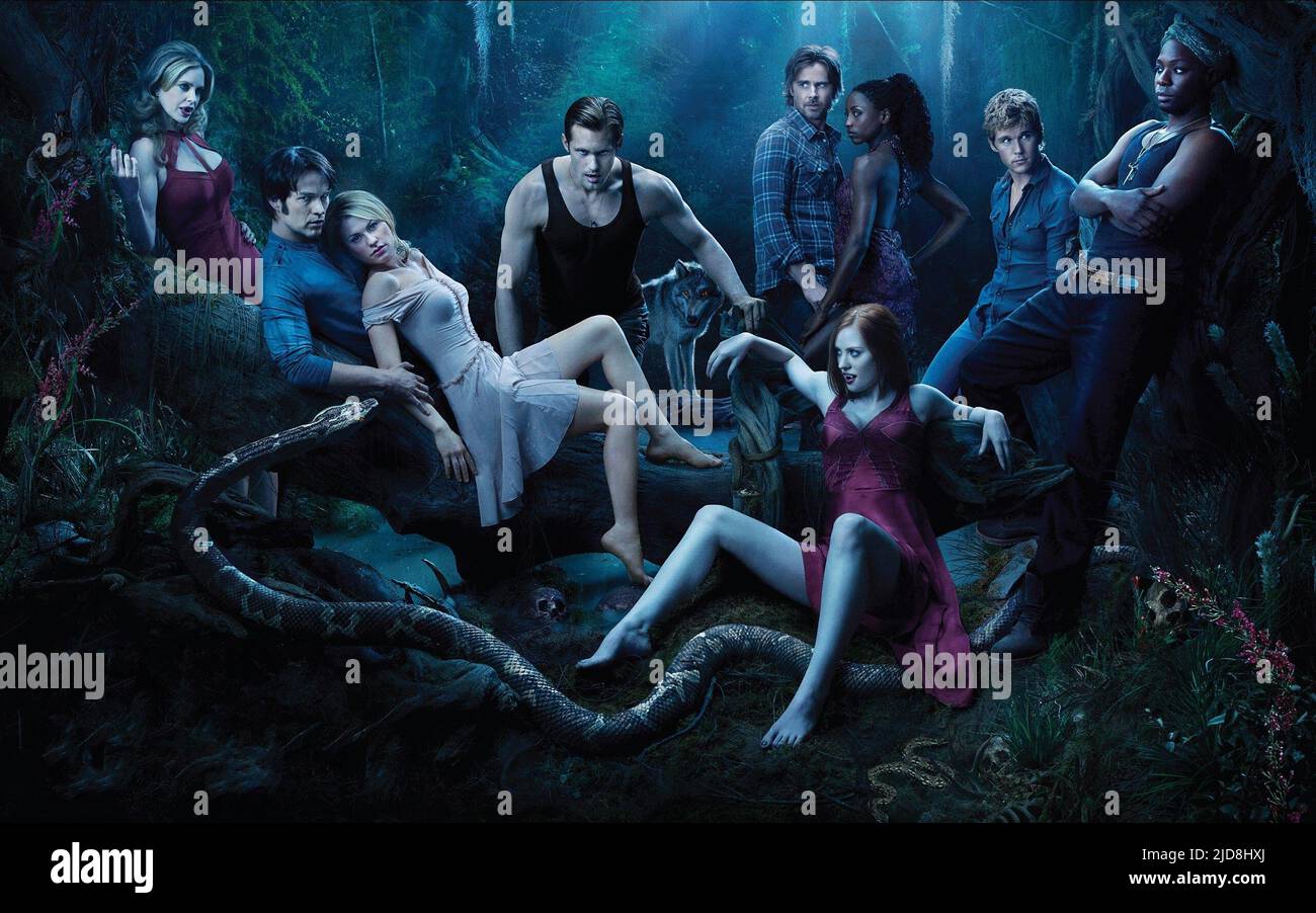 STRATEN,MOYER,PAQUIN,SKARSGARD,TRAMMEL,WESLEY,WOLL,KWANTEN,ELLIS, SANG PUR : SAISON 3, 2010, Banque D'Images