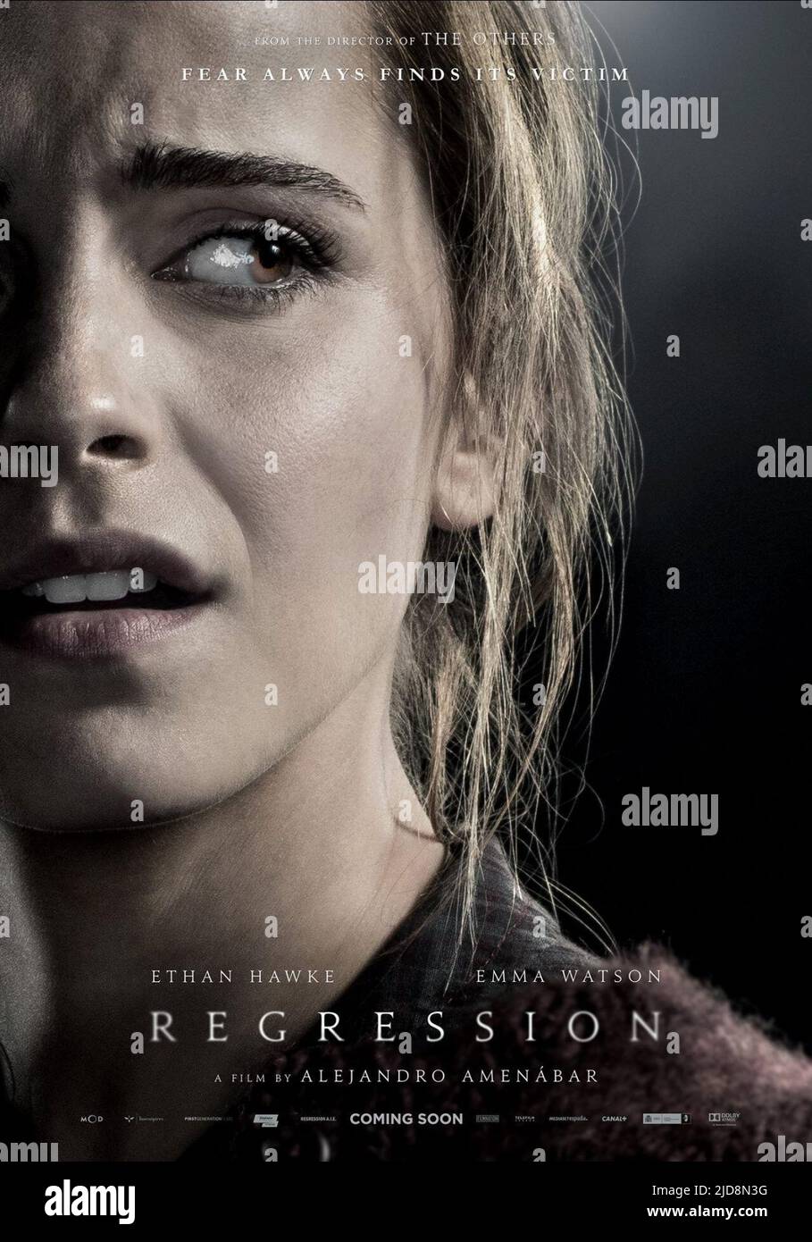 AFFICHE EMMA WATSON, RÉGRESSION, 2015, Banque D'Images
