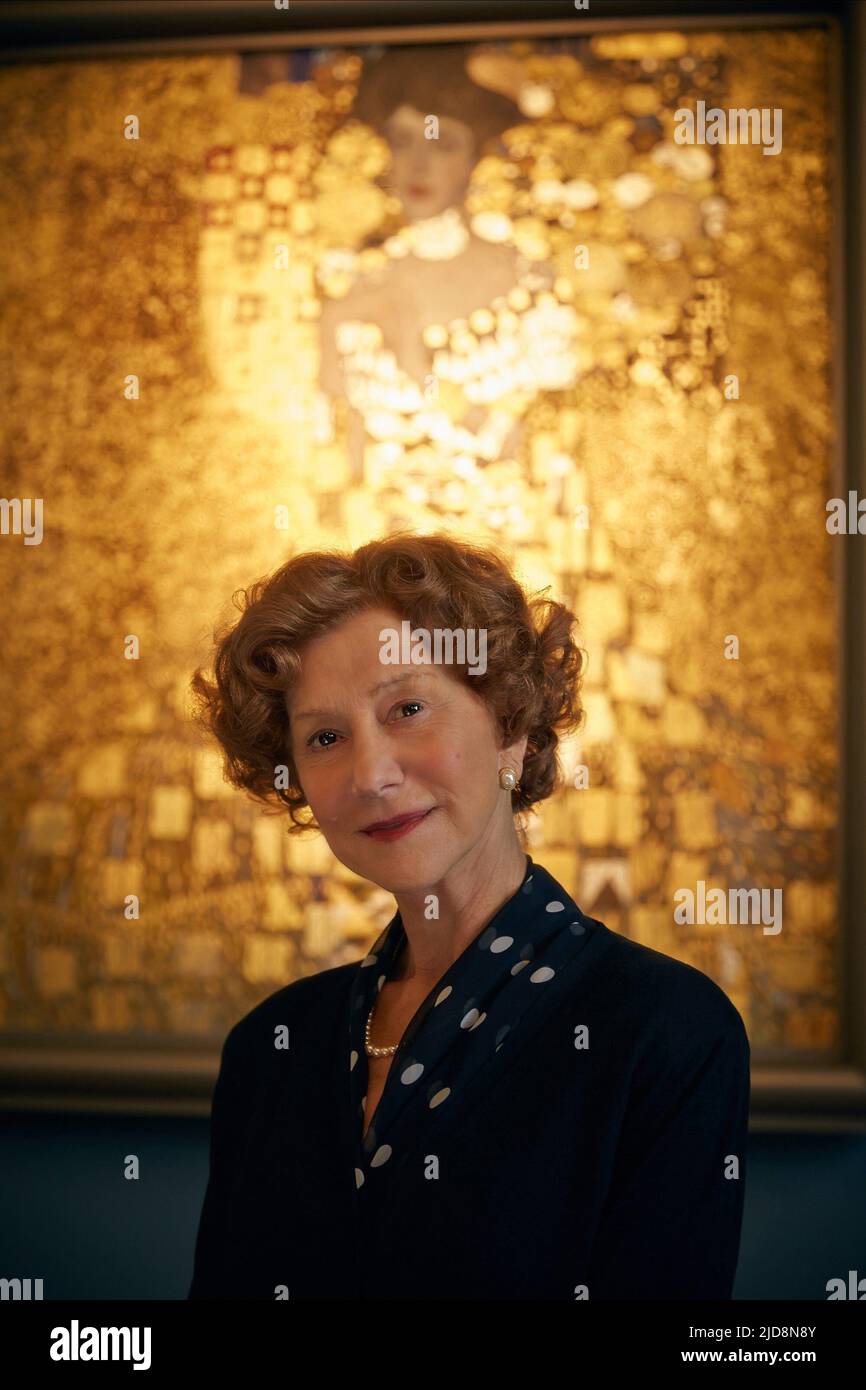 HELEN MIRREN, FEMME EN OR, 2015, Banque D'Images