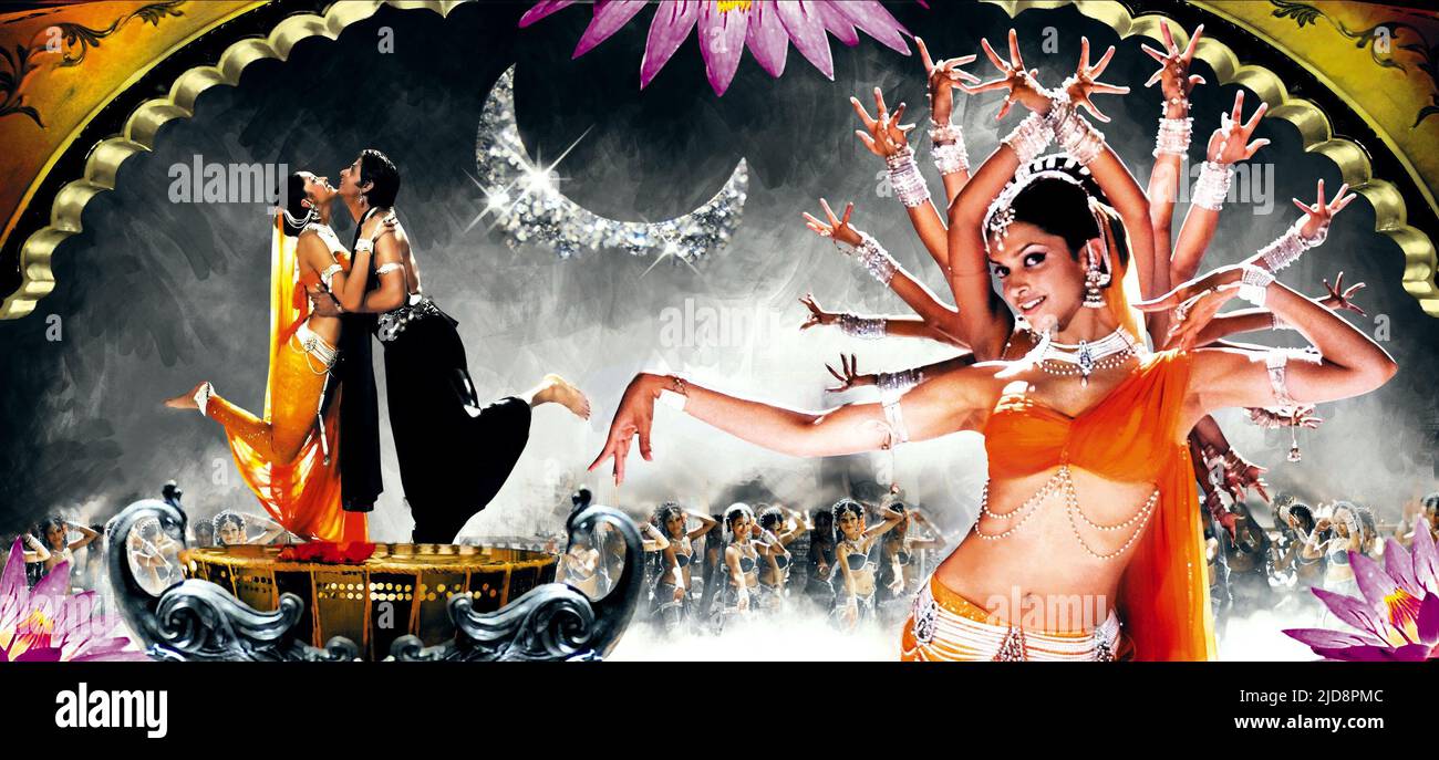 KHAN, PADUKONE, OM SHANTI OM, 2007, Banque D'Images