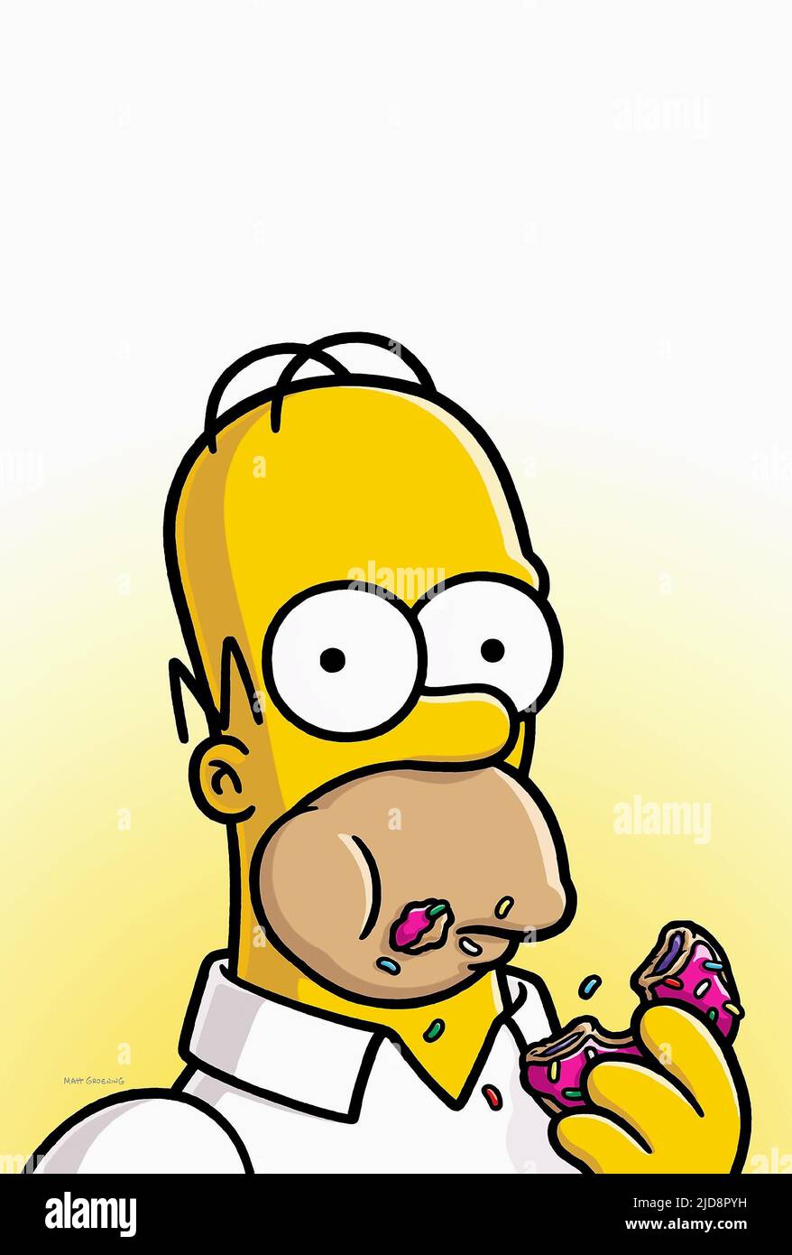 HOMER SIMPSON, THE SIMPSONS FILM, 2007, Banque D'Images