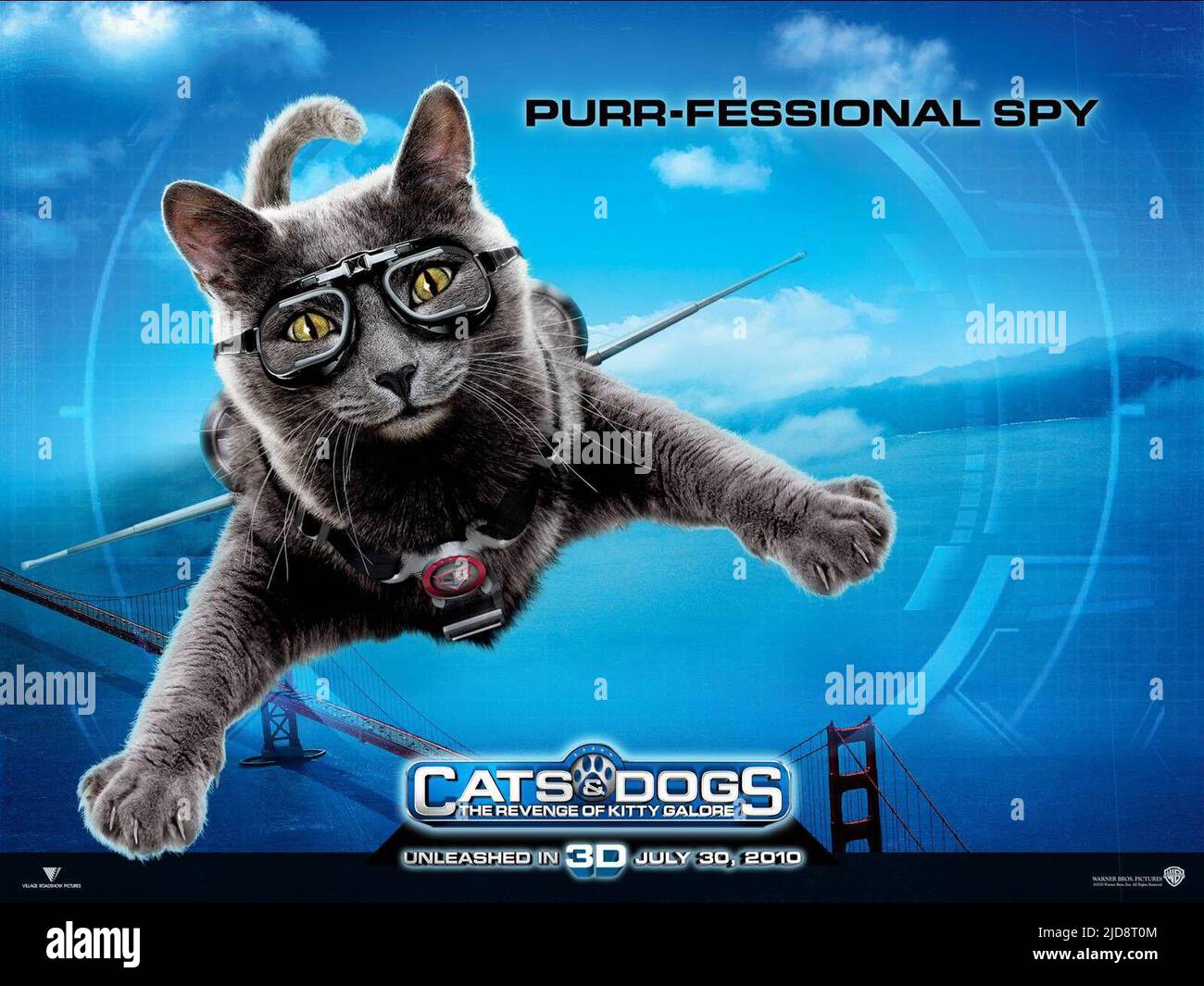 AFFICHE CATHERINE, CHATS ET CHIENS : LA VENGEANCE DE KITTY GADORE, 2010, Banque D'Images