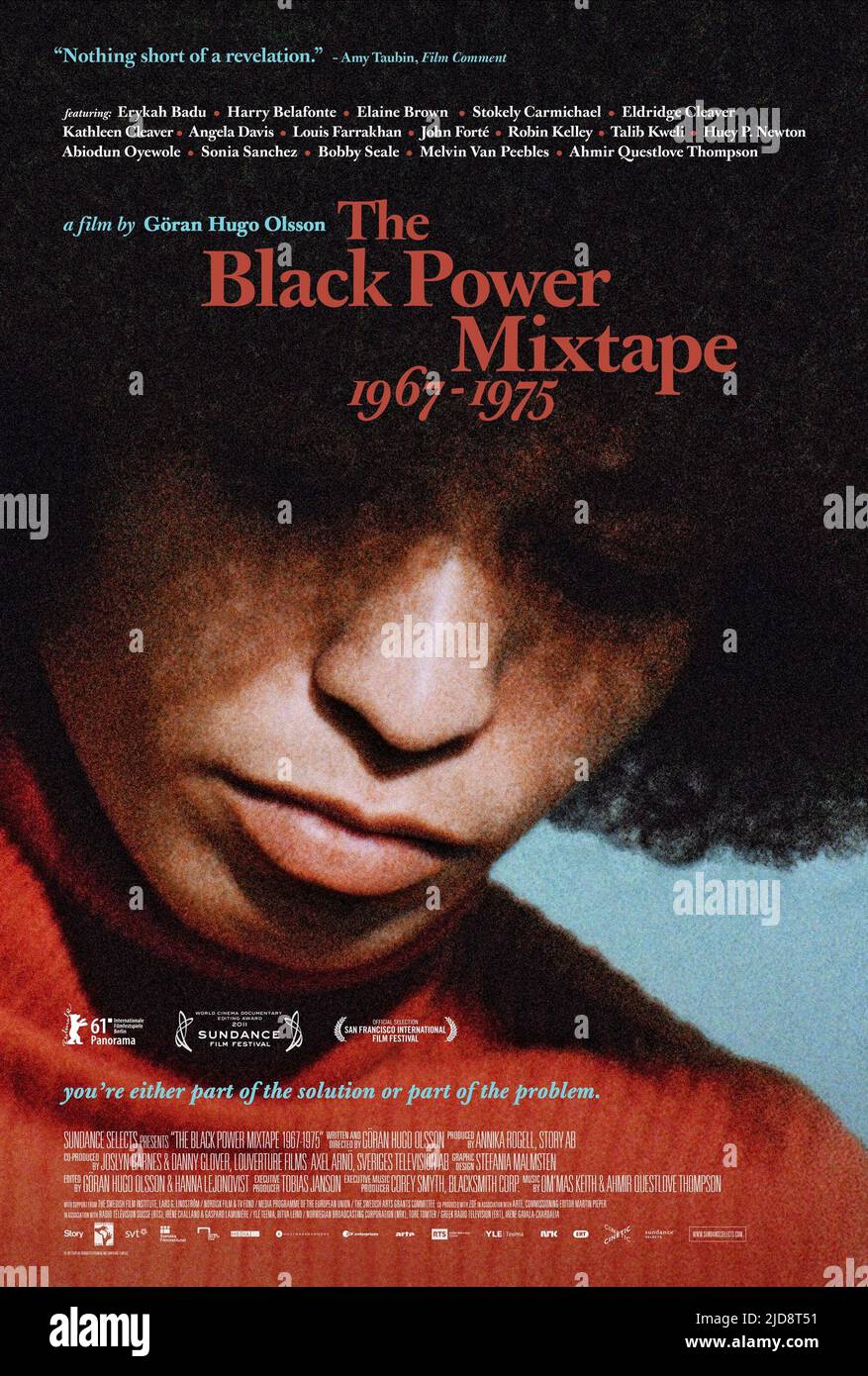 ANGELA DAVIS AFFICHE, LE NOIR MIXTAPE 1967-1975, 2011, Banque D'Images