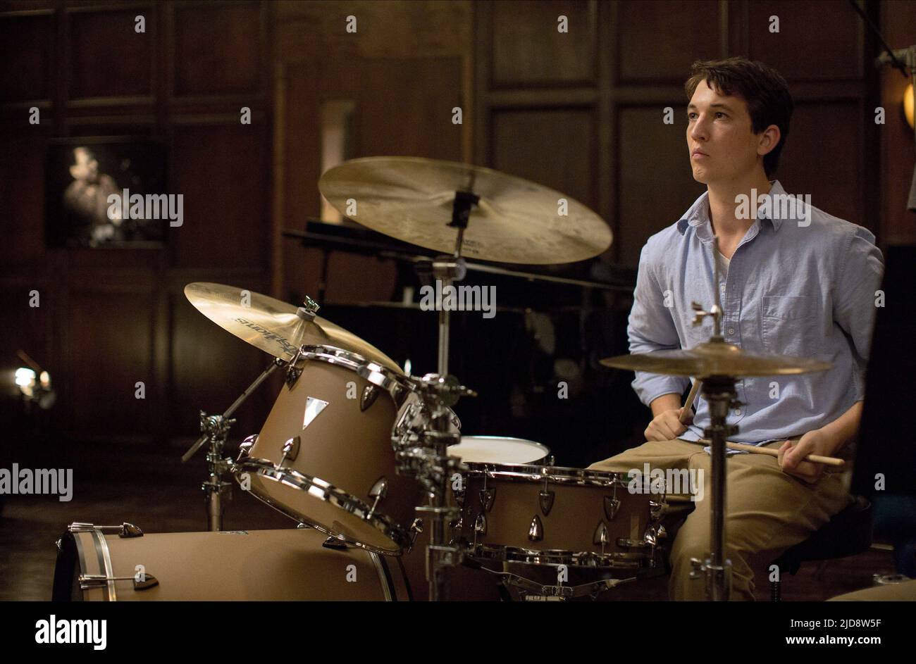 MILES TELLER, WHIPLASH, 2014, Banque D'Images