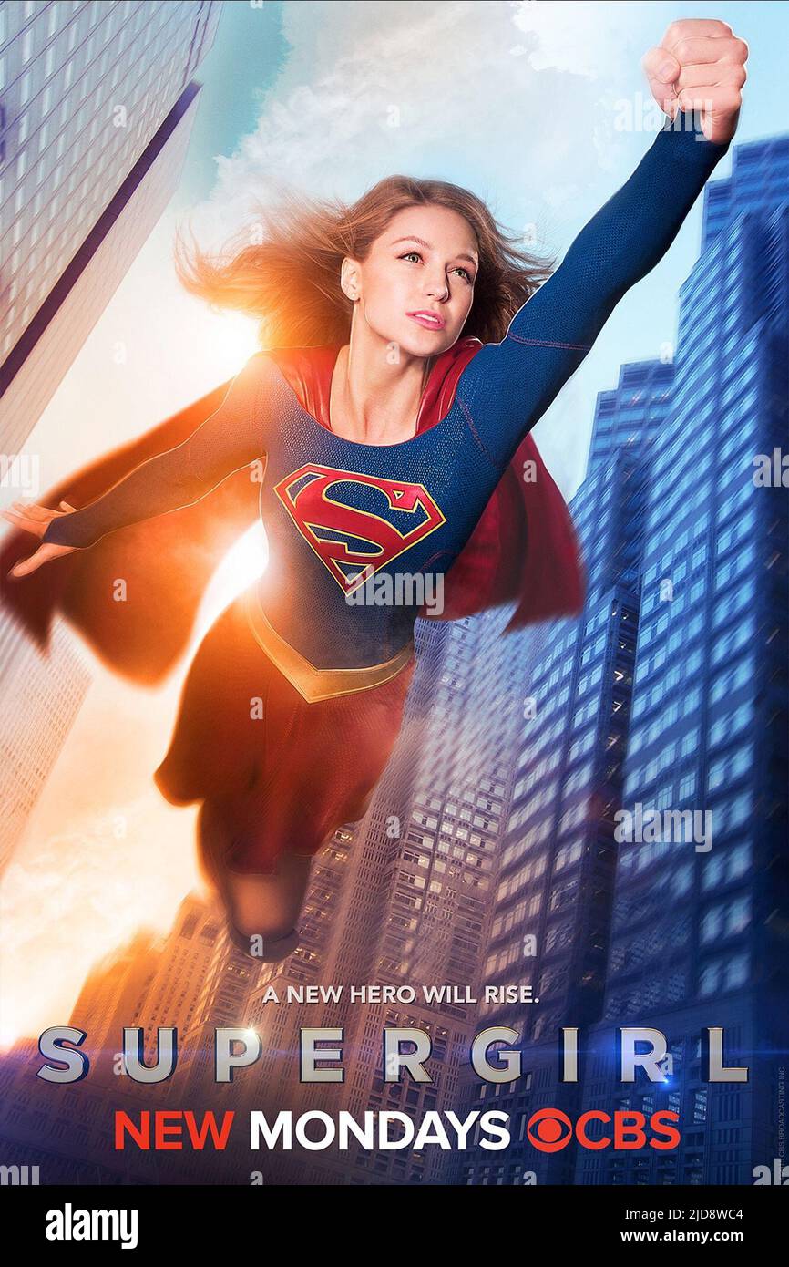 MELISSA BENOIST AFFICHE, SUPERGIRL, 2015, Banque D'Images