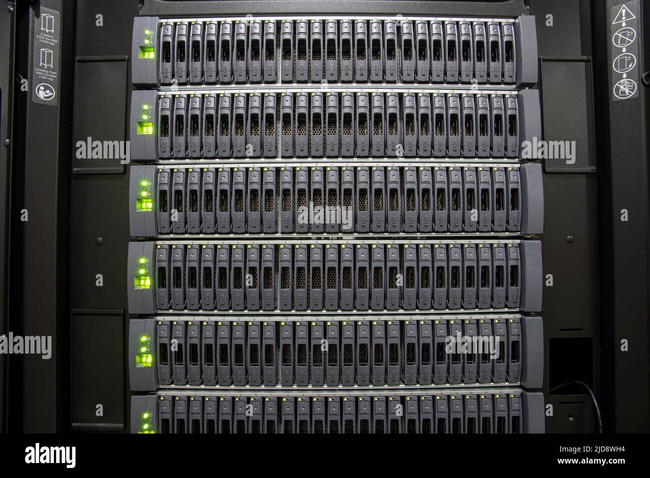 Stockage sur disque de la matrice dans le centre de données Banque D'Images