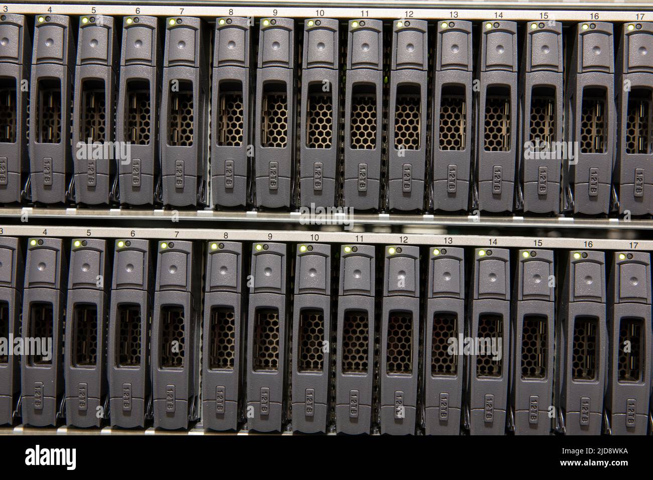 Stockage sur disque de la matrice dans le centre de données Banque D'Images