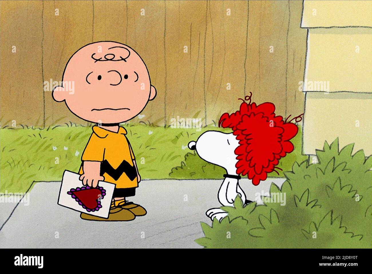 MARRON, SNOOPY, UN CHARLIE BROWN VALENTINE, 2002, Banque D'Images
