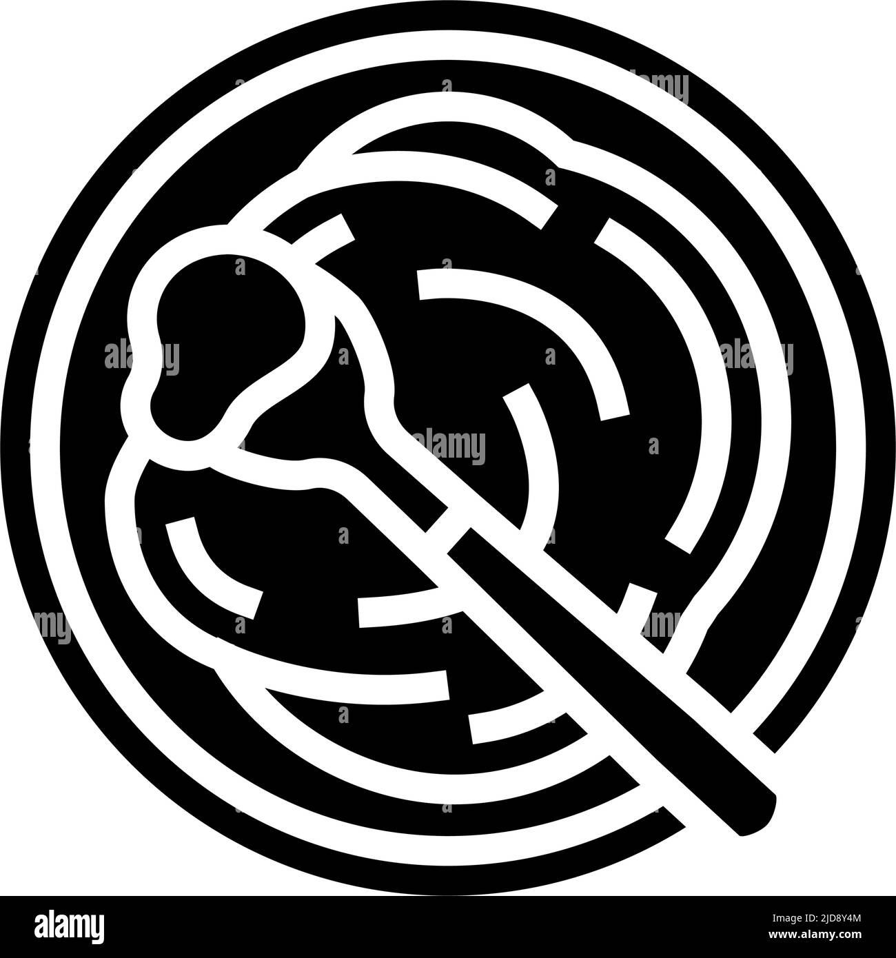 illustration vectorielle d'icône de glyphe d'épinard à purée Illustration de Vecteur