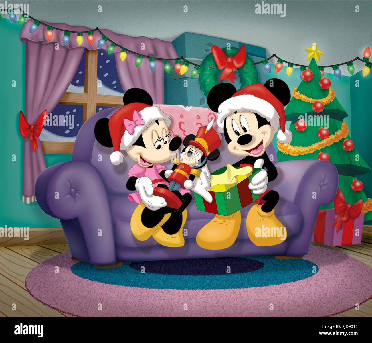 SOURIS, SOURIS, NOËL MAGIQUE DE MICKEY : NEIGÉ DANS LA MAISON DE LA SOURIS, 2001, Banque D'Images
