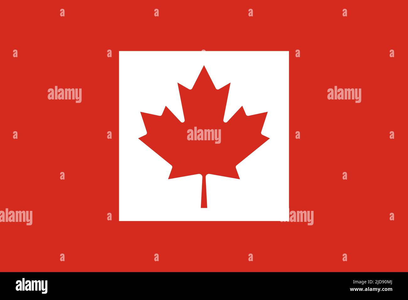 Fête du Canada 1st juillet. Happy Canada Day couverture moderne, bannière, carte ou affiche, concept de design et feuille d'érable drapeau canadien sur fond rouge. Banque D'Images