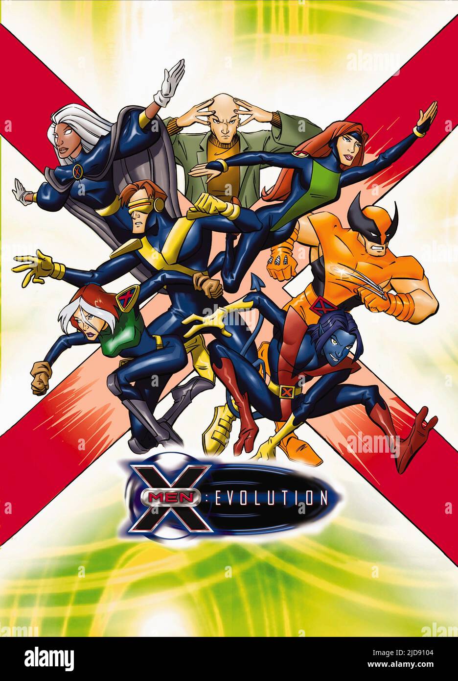 ROGUE,CYCLOPS,GRAY,WOLVERINE,XAVIER,STORM, X-MEN: EVOLUTION, 2000, Banque D'Images