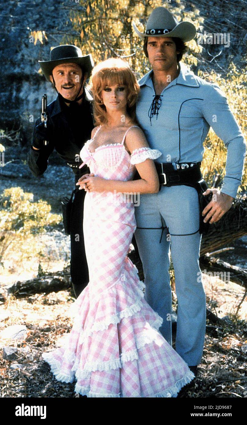 DOUGLAS,ANN-MARGRET,SWARZENNEGGER, THE VILLAIN, 1979, Banque D'Images